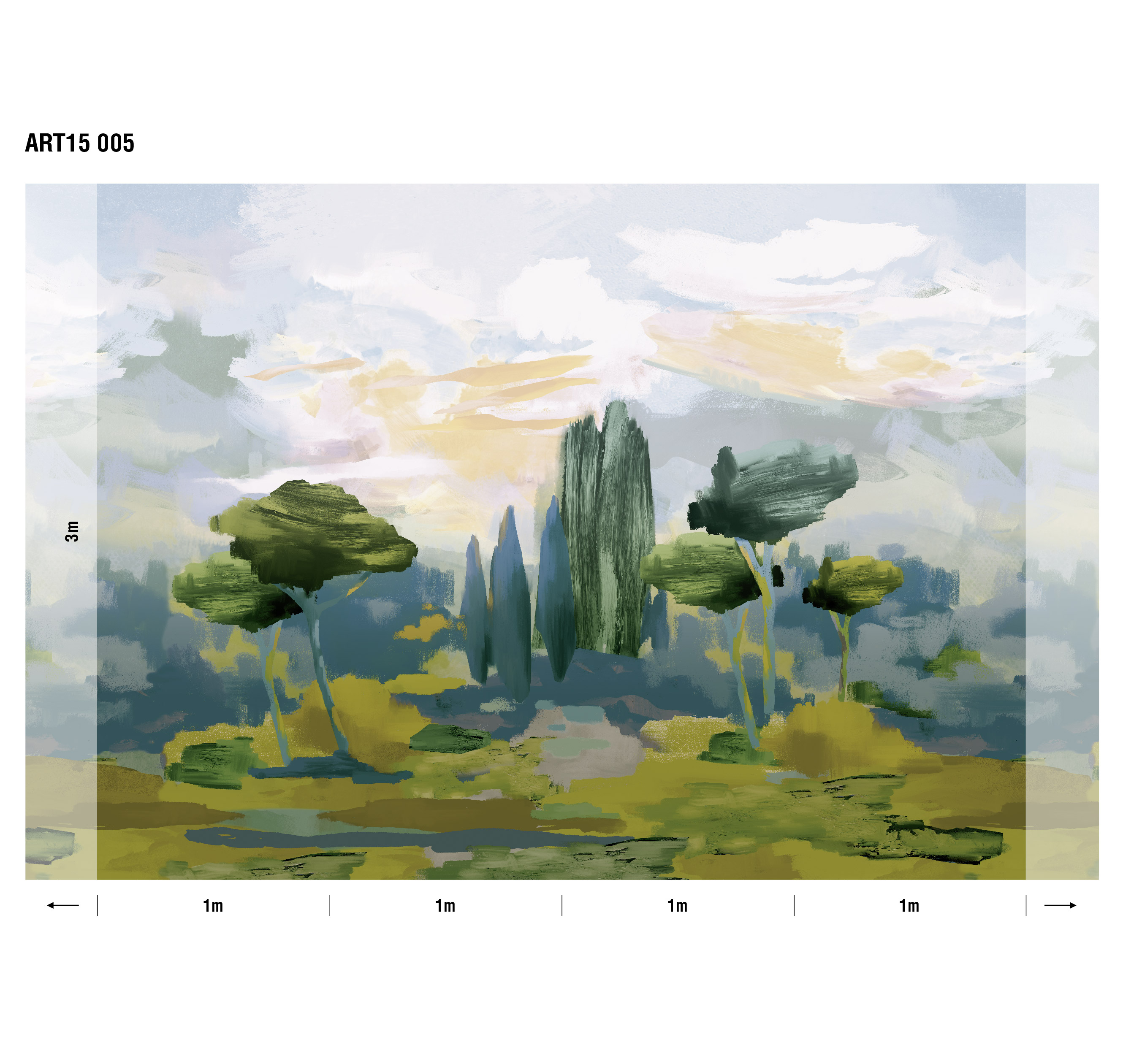 Панно Loymina Пейзаж 2 Средиземноморье ART15 005 3×4